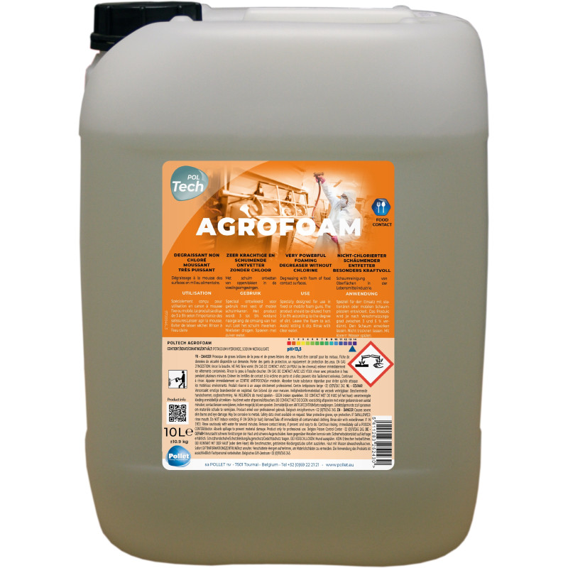 PolTech Agrofoam - مزيل الشحوم الرغوي غير المكلور - حبوب اللقاح