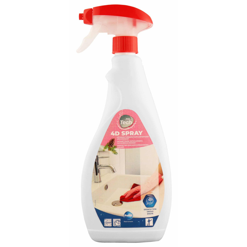 PolTech 4D Spray - 除垢、除臭、消毒清洁剂 - FR - Pollet
