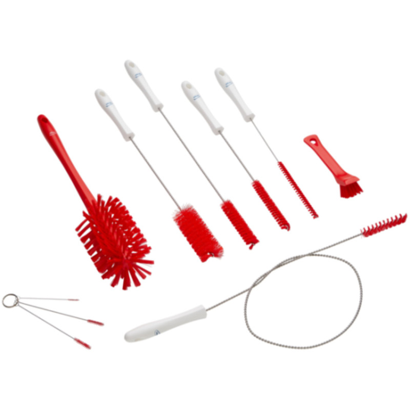 Brush kit 5358/4 - 9 sizes from 2 to 90mm in diameter - Vikan