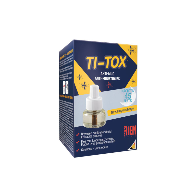 Ti-Tox Anti-mosquitos - Recarga de líquidos - RIEM