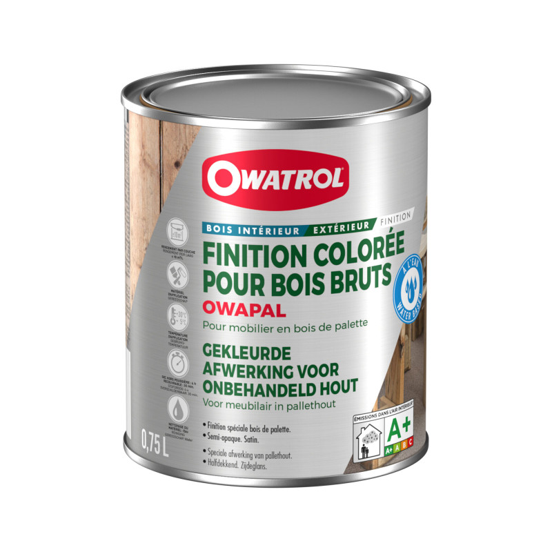 Owapal - Farbige Endverarbeitung für unbehandelte Palettenholzmöbel - Owatrol Owapal - Farbige Endverarbeitung für unbehandelte Palettenholzmöbel - Owatrol