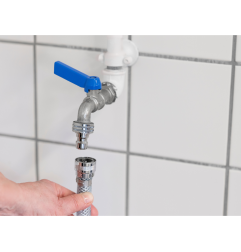 Tuyau d'eau froide - transparent, PVC renforcé max. 40°C, max. 6 Bar - Vikan