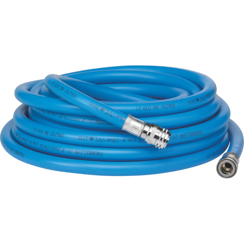 Manguera de agua caliente - azul/blanco, PVC reforzado máx. 70°C, máx. 20 Barras - Vikan
