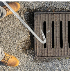 Ferramentas de elevação em aço inoxidável para grelhas de calhas, sifões, tampas, etc. - LINE ECO