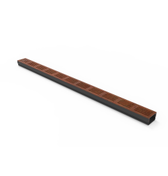 Canal 3XS MINI L 6,5 cm Rejilla de acero corten - StarDrain - Canal de 100 cm