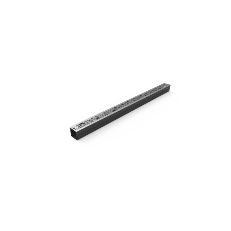 Caniveau XXS MINI L 6,5 cm Grille INOX Style - StarDrain - Caniveau de 100 cm