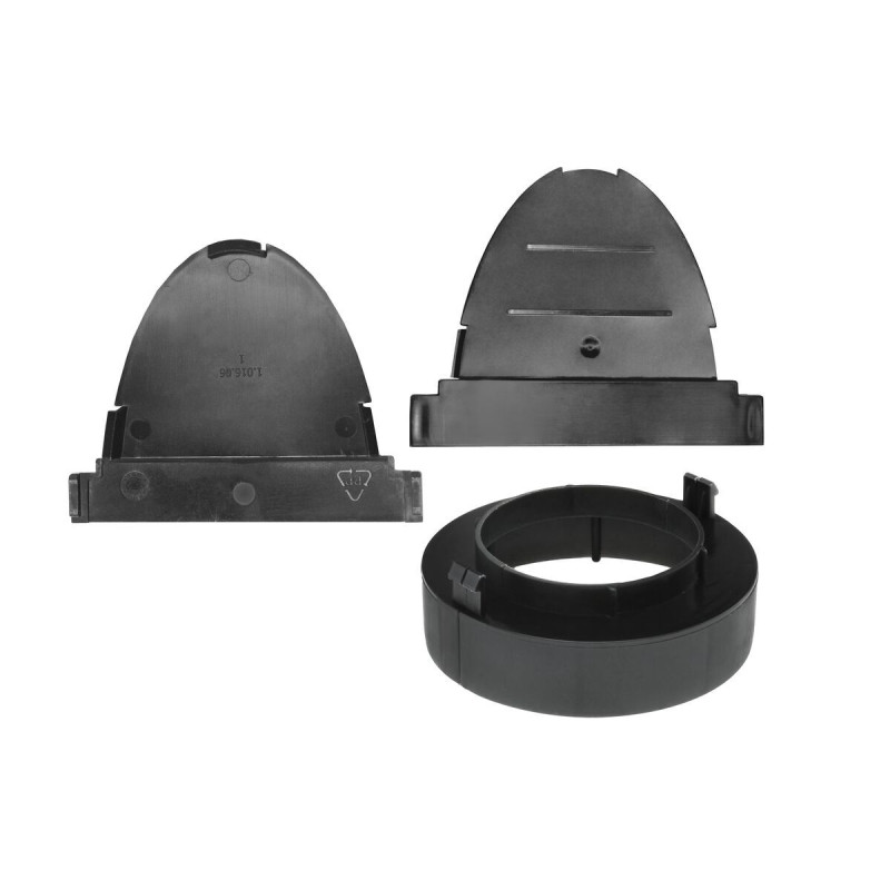 Set d'accessoires pour caniveau à fente en polypropylène noir - Coeck