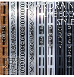قناة من الفولاذ المقاوم للصدأ ارتفاع 3.5 سم - 3XSDRAIN EASY شبكة من الفولاذ المقاوم للصدأ الطراز - LINE ECO