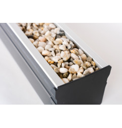 Алюминиевая решетка для каналов TOP Stone - 100/100 - LINE ECO