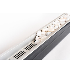 Caniveau TOP Stone grille aluminium - 100/100 - LINE ECO