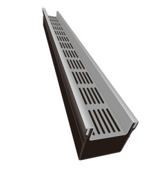 TOP Steen kanaal aluminium rooster - 100/100 - LINE ECO