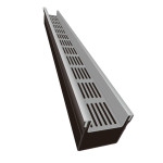 Алюминиевая решетка для каналов TOP Stone - 100/100 - LINE ECO