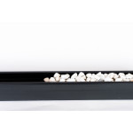 Canaletta TOP Stone con griglia in alluminio nero - 100/100 - LINEA ECO