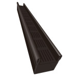Канал TOP Stone с черной алюминиевой решеткой - 100/100 - LINE ECO