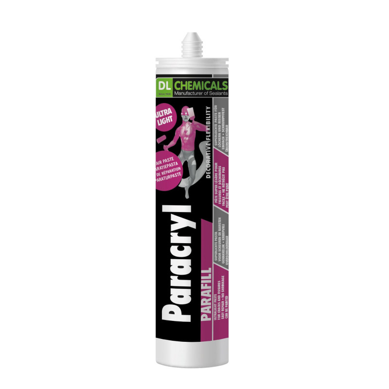Paracryl Parafill - Pasta di finitura acrilica leggera a base d'acqua - DL Chemicals Paracryl Parafill - Pasta di finitura acrilica leggera a base d'acqua - DL Chemicals
