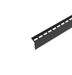 Sidesol - Perfiles de acabado para terrazas sobre pedestales - Solidor - Perfil recto - Negro