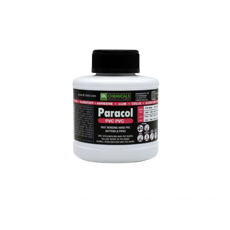 Paracol PVC PVC - PVC adhesive for rapid bonding of hard PVC - DL chemicals