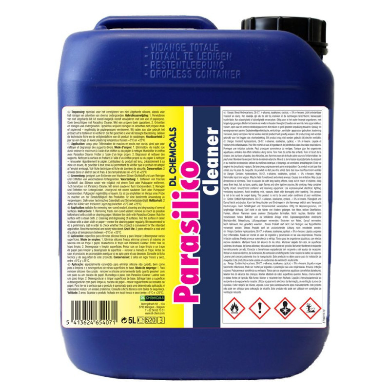 منظف باراسيليكو - لإزالة آثار السيليكون من الزجاج والـ PVC الصلب - DL Chemicals