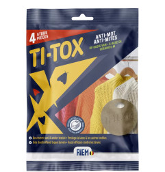 Ti-Tox anti-mites - Crochet contre les mites de vêtements à base de géraniol - RIEM
