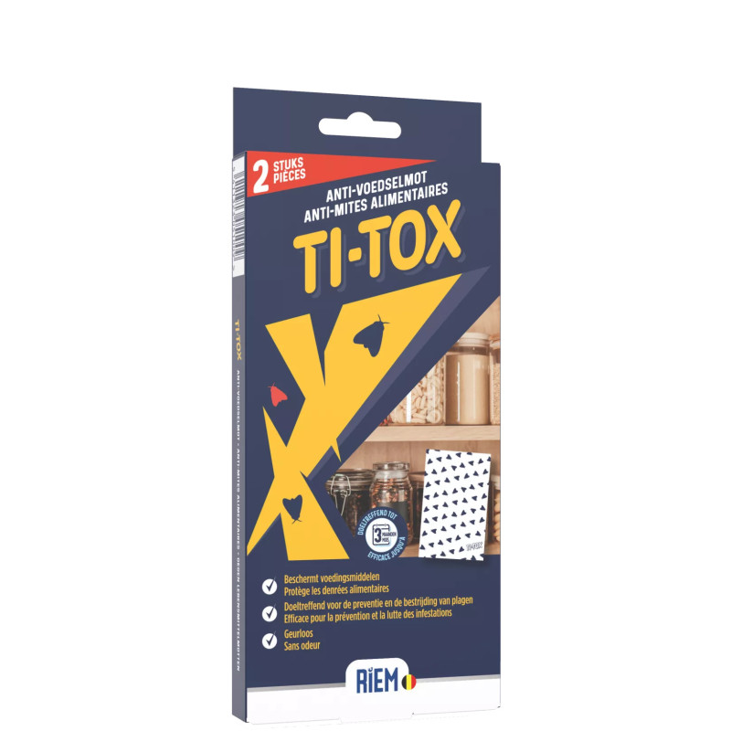 Ti-Tox anti-traças de alimentos - Armadilha contra traças de alimentos - RIEM Ti-Tox anti-traças de alimentos - Armadilha contra traças de alimentos - RIEM