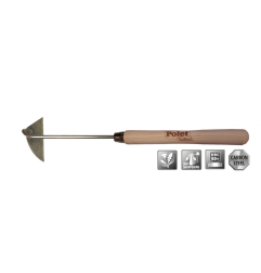 Zappa dritta per ortaggi 12x4cm - Manico lungo - Tradizionale - Polet