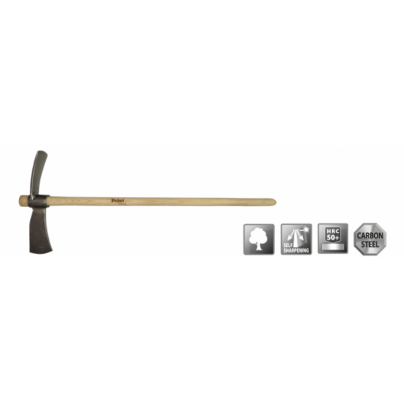 Large Hoe-Axe - With handle - Traditional - Polet Large Hoe-Axe - With handle - Traditional - Polet