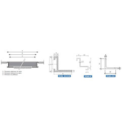 PROMA-ar-moldura de capacho embutida em alumínio-Color inox-Rosco