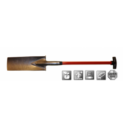 Arbo 380/125 2PP spade - 2 voet - Fiber 9001 85cm - Traditioneel - Polet