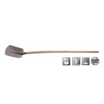 Sand shovel number 1 290x230mm - With handle - Traditional - Polet