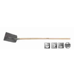 Pala per calcestruzzo numero 2 290x240mm - Con manico - Tradizionale - Polet