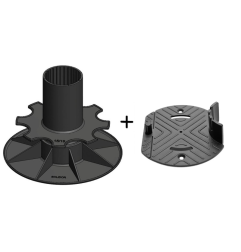 Pack - Base ajustable + cabeza de pedestal - PV - Solidor