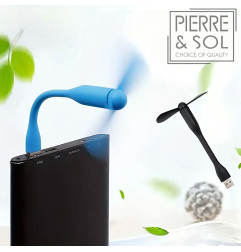 Mini ventilador USB flexível e dobrável – portátil para PC, carregador portátil e mesa