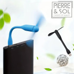 Mini ventilador USB flexível e dobrável – portátil para PC, carregador portátil e mesa