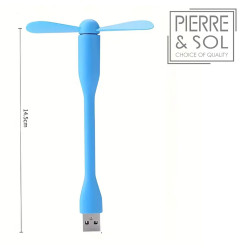 Mini ventilador USB flexível e dobrável – portátil para PC, carregador portátil e mesa