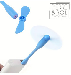 Mini ventilador USB flexível e dobrável – portátil para PC, carregador portátil e mesa