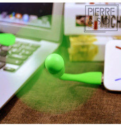 Mini ventilador USB flexível e dobrável – portátil para PC, carregador portátil e mesa