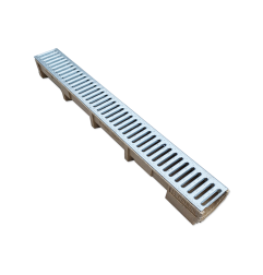 DIY Channel - Polyester concrete channel with galvanized grid - Coeck