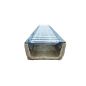 Mini canal de hormigón de poliéster DIY con rejilla de acero galvanizado - Altura 6 cm - LINE ECO