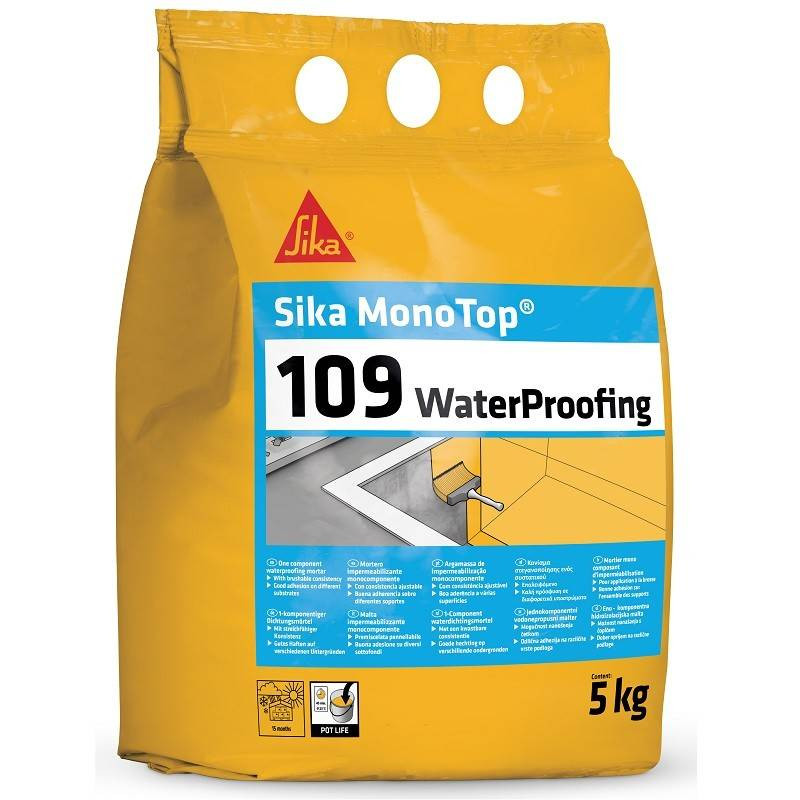 Sika MonoTop-109 Гидроизоляция - Гидроизоляционный раствор - Sika Sika MonoTop-109 Гидроизоляция - Гидроизоляционный раствор - Sika