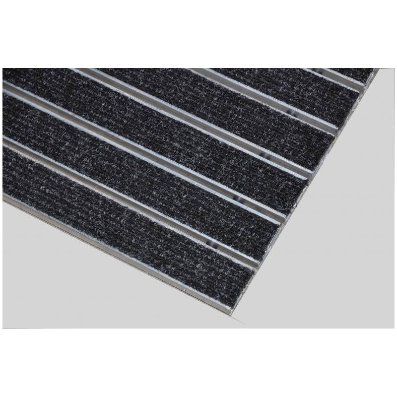 Aluminium doormat with polypropylene fibre profiles - Vario Largo LNO - Rosco